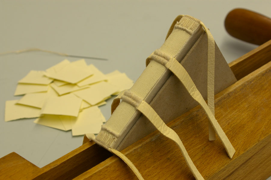 Sewing primary endband with spine bead