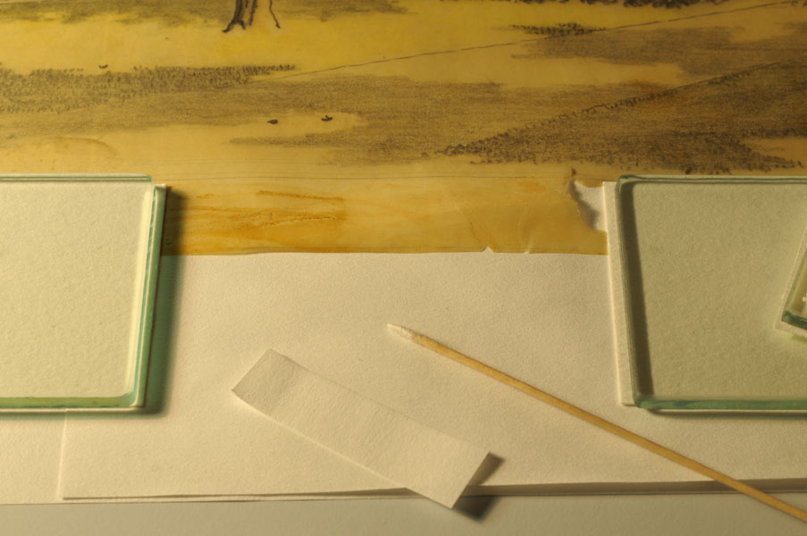 Adhesive removal and stain reduction with ethanol on swabs Adhesive removal and stain reduction
